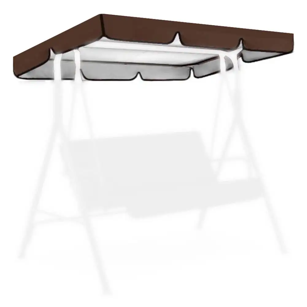 195x125x15 سنتيمتر 3-مقعد سوينغ غطاء المظلة 195X125 سنتيمتر: أنيقة ومتعددة الاستخدامات استبدال أجزاء المنزل في الهواء الطلق إكسسوارات الحديقة