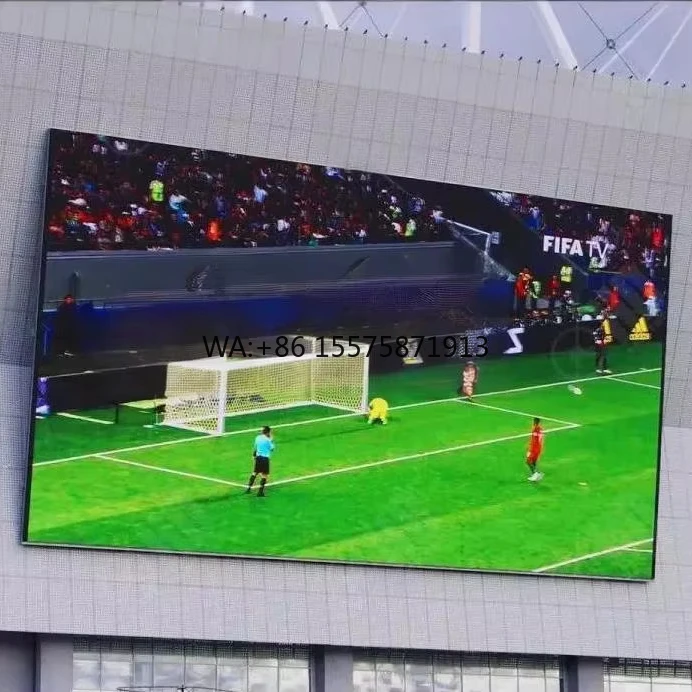 

Светодиодный экран для наружной рекламы, железный шкаф, доска для видеовывески, светодиодный экран для стадиона P5 на открытом воздухе