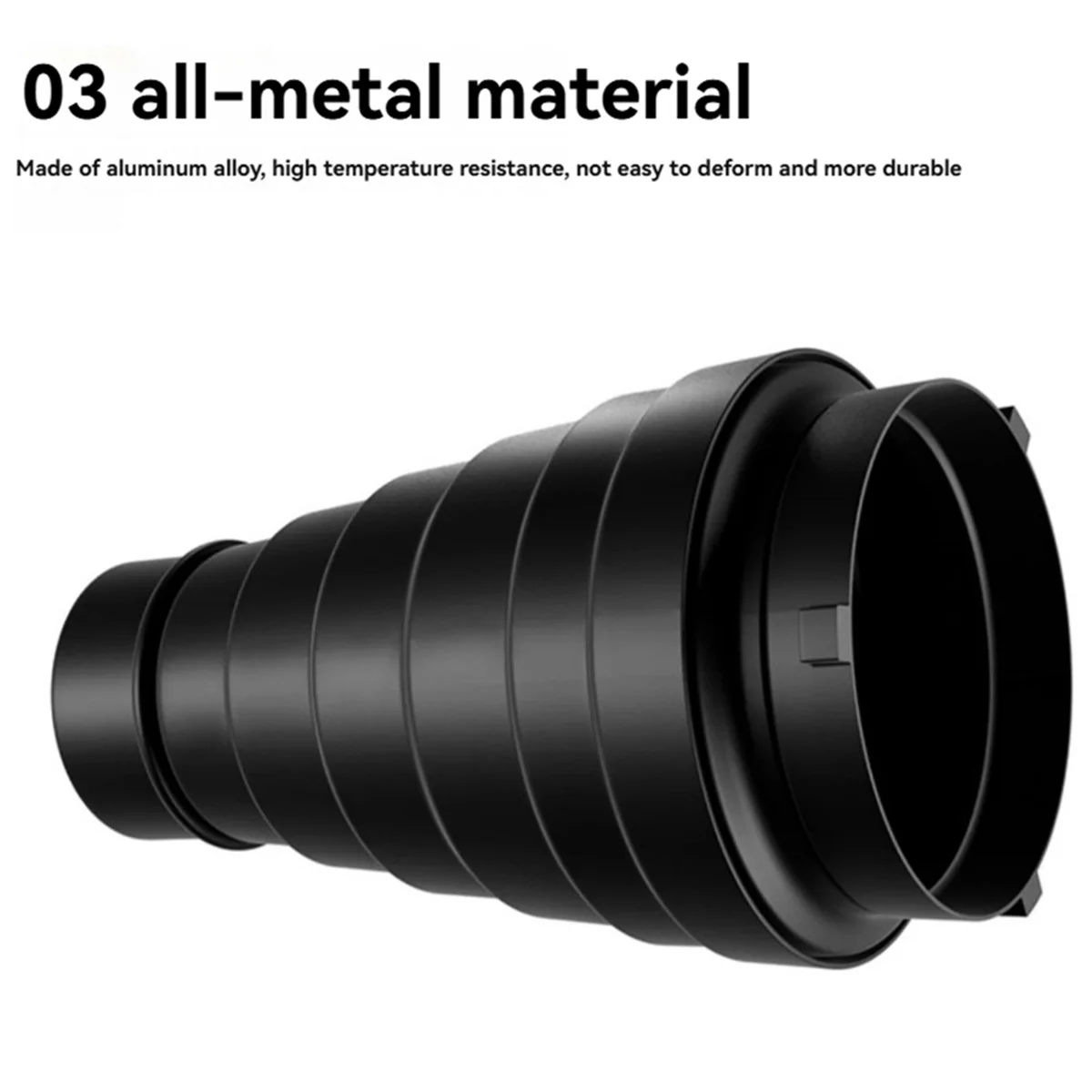 M05K Mount Large Flash Snoot Photography Studio Flash Light Fittings Accessories for Godox S-Type DE300 SK400 II
