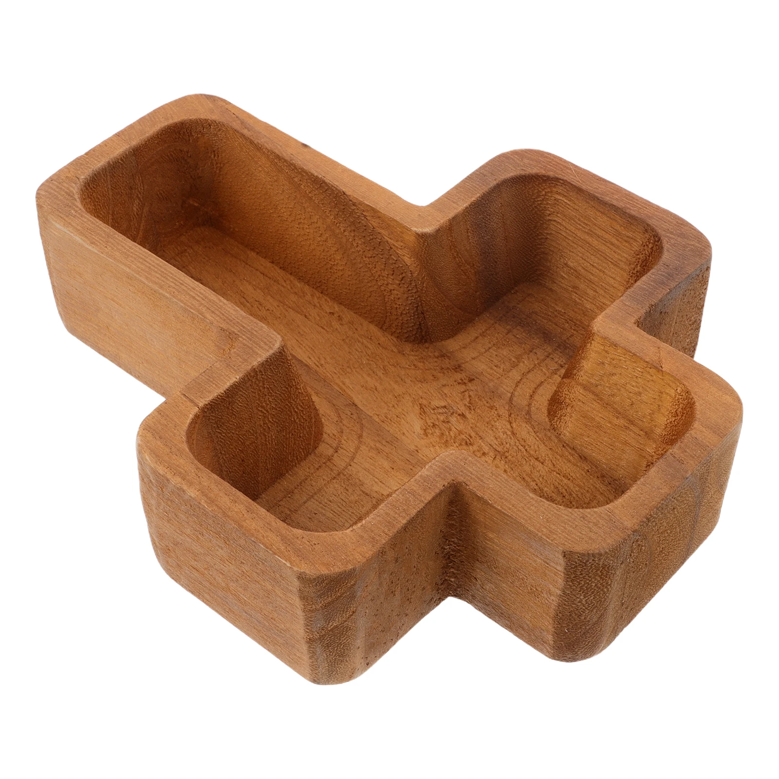 

Wooden Tray Natural Fruit Bowl Snack Plate Dessert Platter Party Centerpiece Home Tableware Set Easter Spring