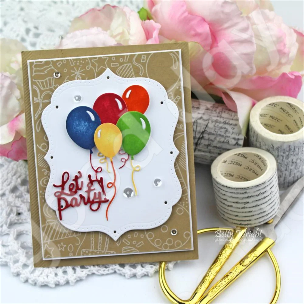 New Birthday Gift Box Cutting Dies Stamps Hot Foil Stencil Scrapbook Diary Decoration Embossing Template Diy Card Handmade