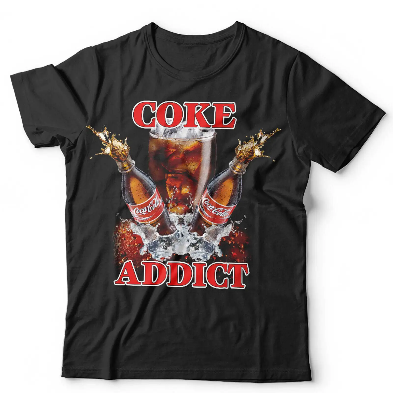 Coke Addict Unisex Tshirt Funny Cola Parody Humour Novelty Gift Present