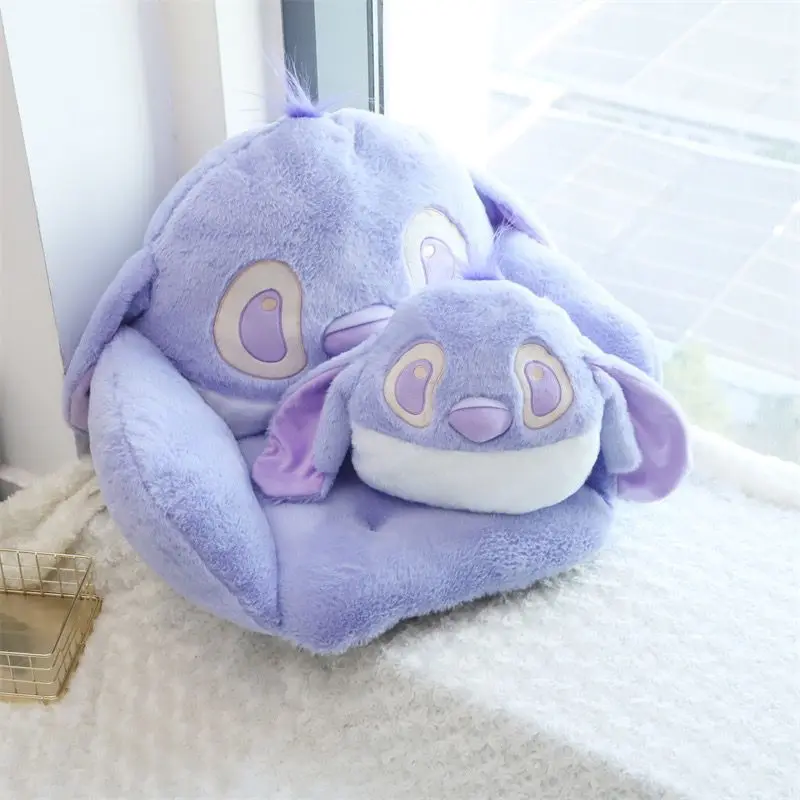 

Disney Stitch Soft Cartoon Sofa Seat Anime Plush Cushion Stuffed Sofa Cute Pillow Pad Home Office Chair Decoration Kids Gifts