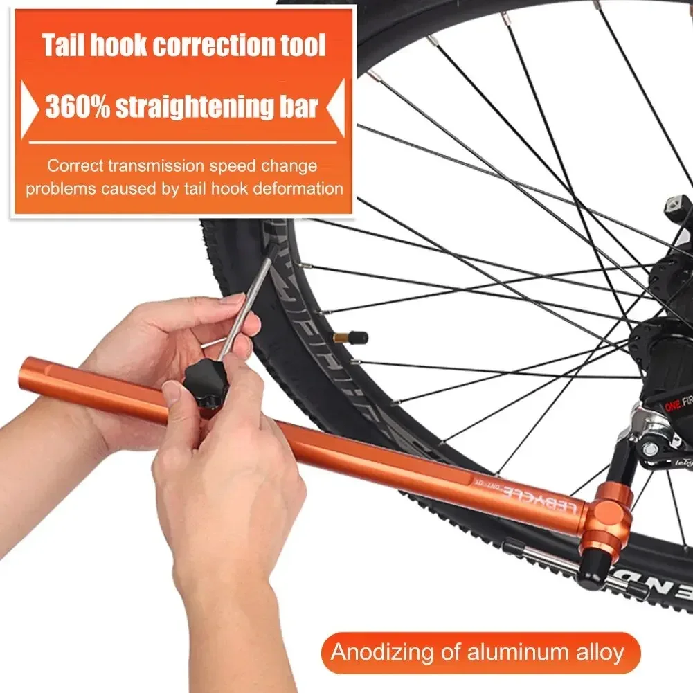 Bicycle Frame Tail Hook Straightener Lifting Lug Pull Tool Adjustment MTB Road Bike Aluminium Alloy Straighten Tool