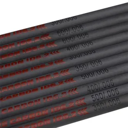 6/12PCS Archery Carbon Arrow 31 Inches Spine 300/350/400/500/600 DIY Arrow Shaft Accessories for Compound/Recurve Bow Hunting