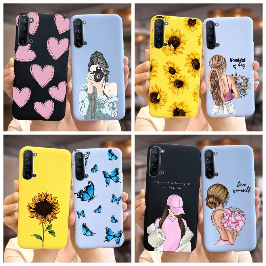 For Oppo Find X2 Lite Case CPH2005 Cute Sunflower Cartoon Girls Cover Soft Silicone Phone Case For Oppo Find X2 Lite X2Lite Bags