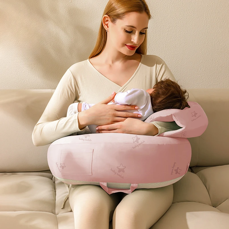 Almohada versátil para bebé para lactancia, soporte de cintura y aprender a sentarse con materiales suaves y seguros para madres y bebés