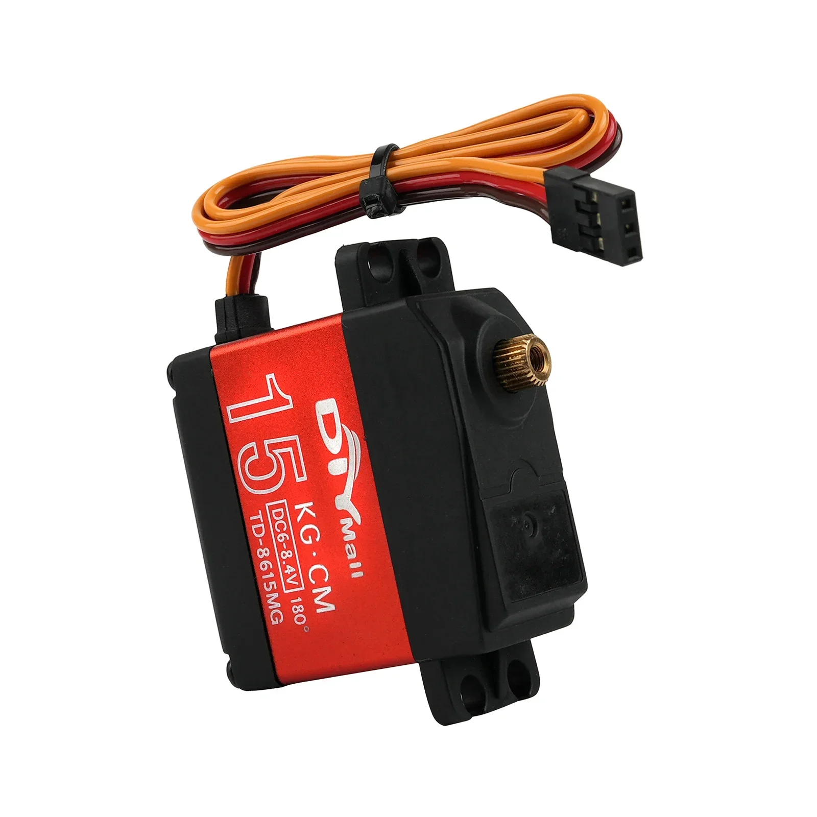 15kg.cm Digital Servo 6-8.4V Metal Gear High Speed&Torque 180/270/360° Standard Servos Motor for 1/8 1/10 1/12 Scale RC Baja Car