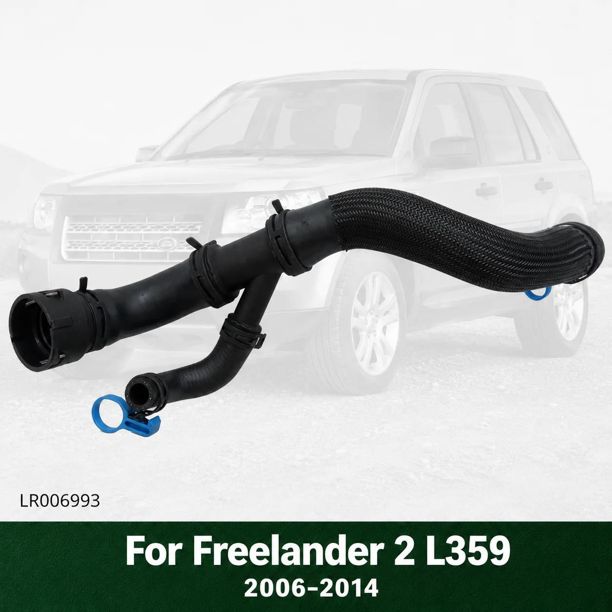 Radiator Coolant Hose Lower Freelander 2 2006-2014 2.2D Evoque 2011-2019 Mondeo 2006-2015 OE LR006993 6G918286TE LR026707