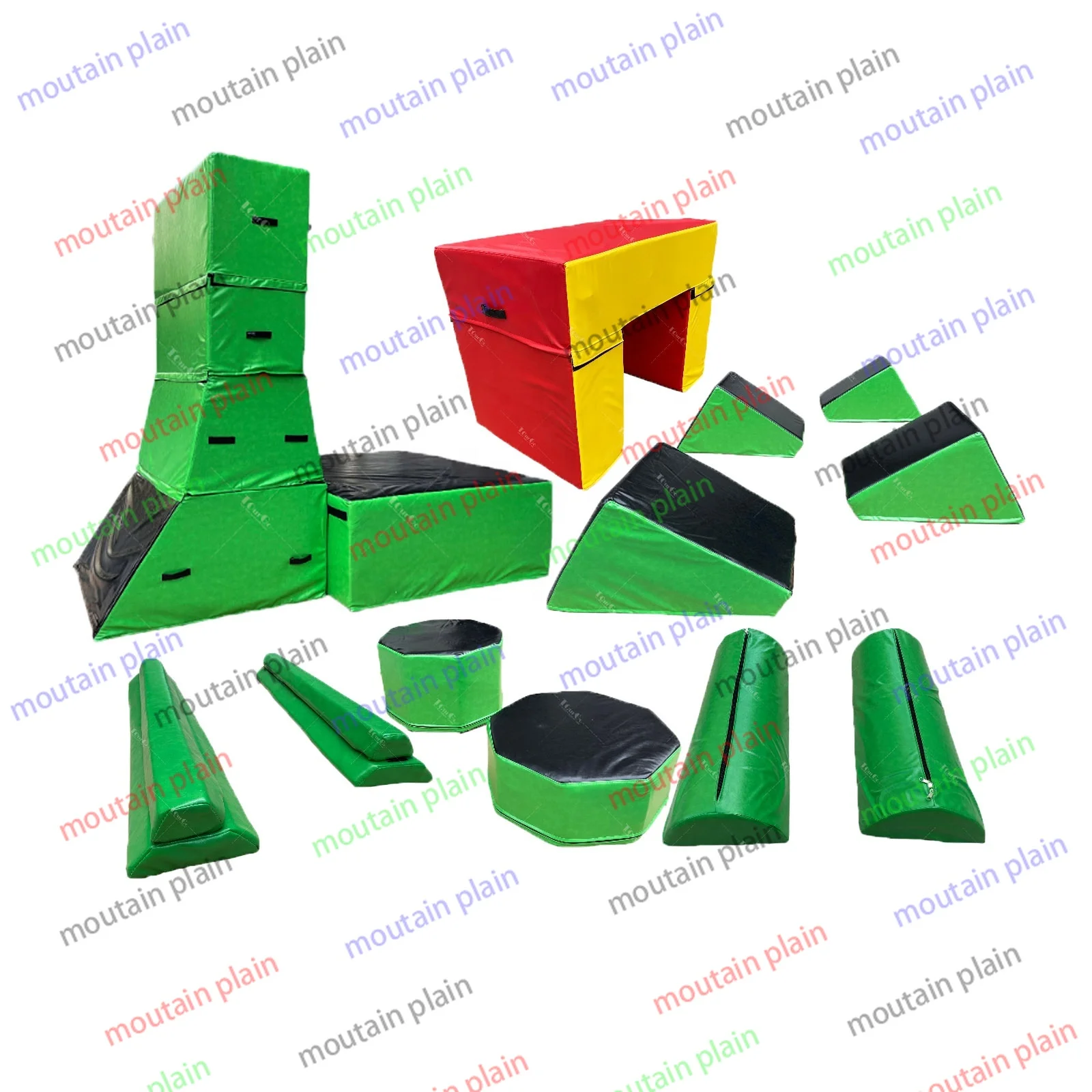 Parkour Equipment Indoor Kids Soft Play Foam Climber Climbing Blocks Play SetsGymnasticsMat Warrior Obstacles Course