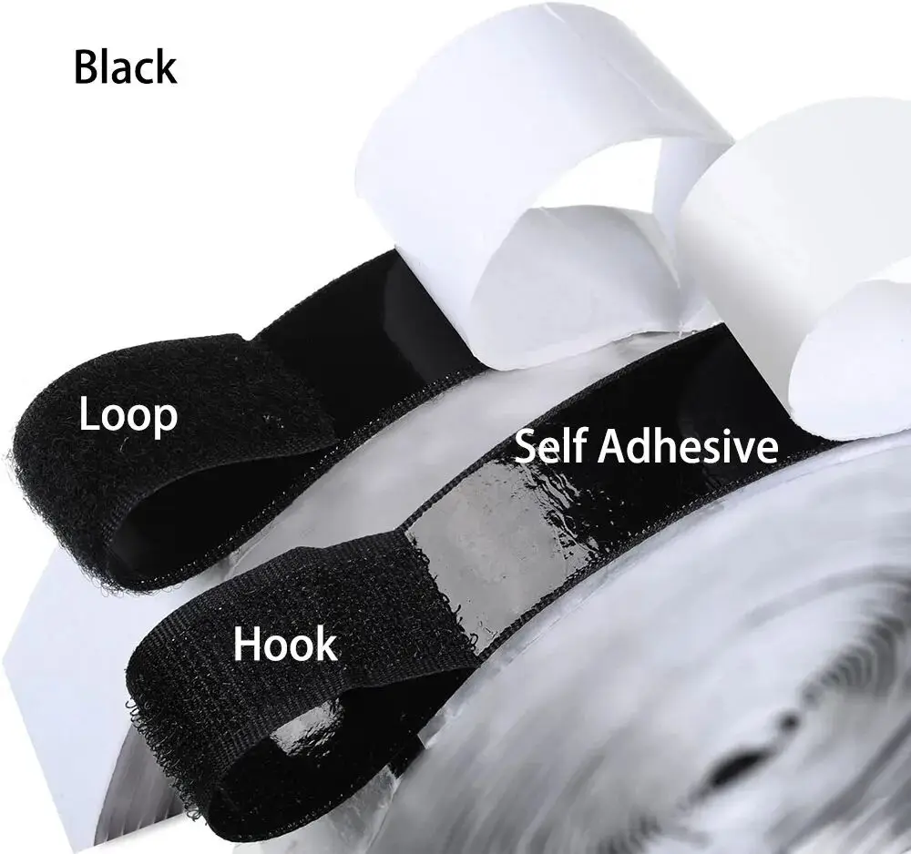 20/25/30/50 مللي متر 3M خطاف لاصق قوي للغاية | شريط فيلكرو عالي التحمل للتعديل الداخلي للسيارة/صناعة يدوية/تخزين منزلي #3