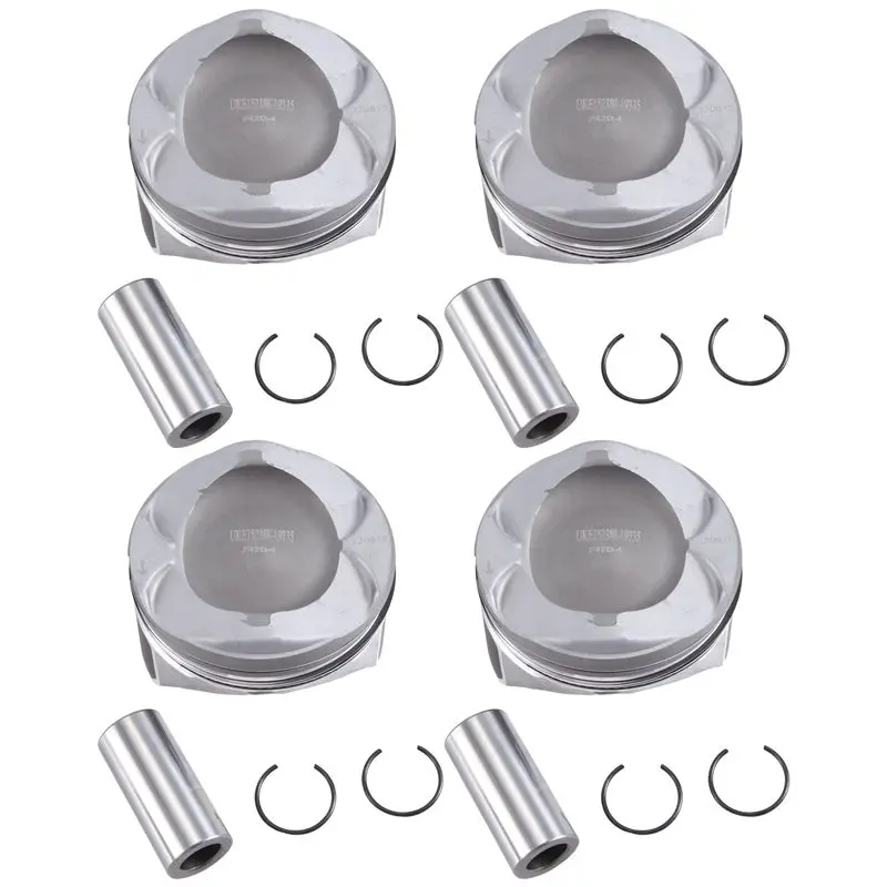 A02Q-4Piece Engine Pistons Set & Rings Parts Accessories For Ford KUGA 1.5 MONDEO 1.5 TAURUS 1.5T DS7G-6105-GB DS7G-6105-GC