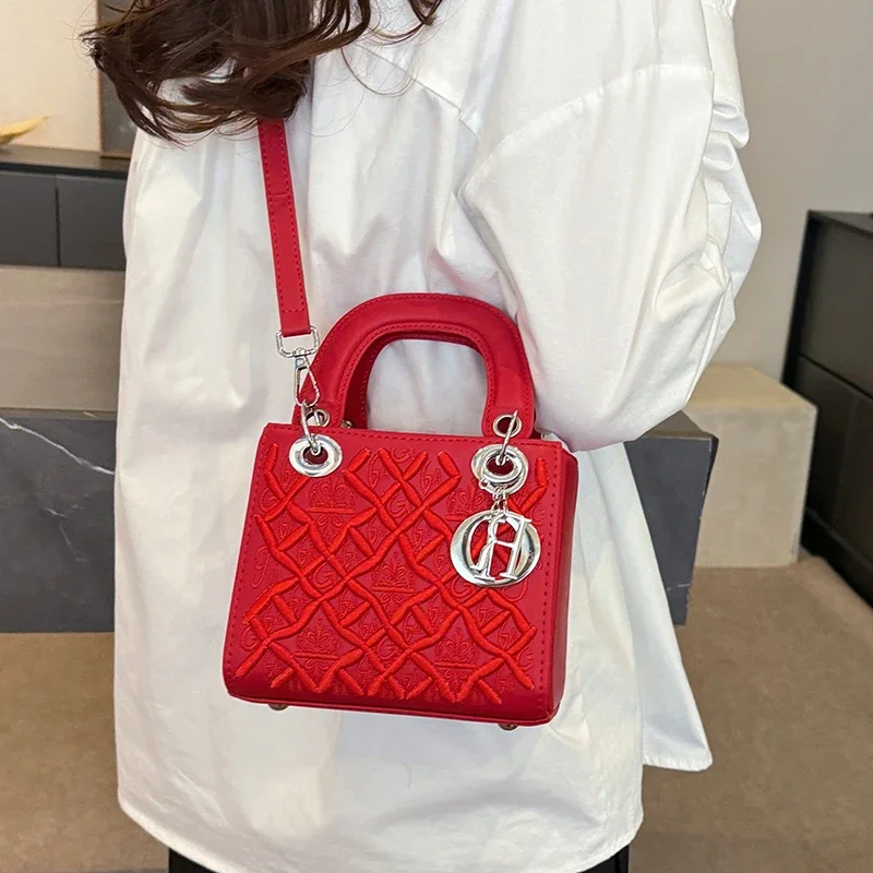 

Diaper Bag Stylish Vintage Leather Tote Elegant Designer Crossbody Bag For Women Stylish Minimalist Purse
