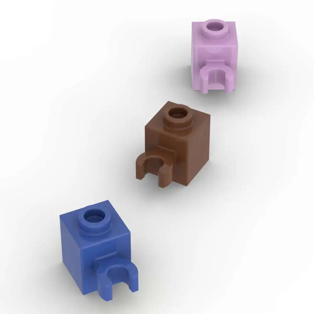 MOC 10PCS Stacking 60475  With Open O Clip Bricks Modified 1x1 Substitutable Building Block Fun Toys Adults Boys Holiday Gift