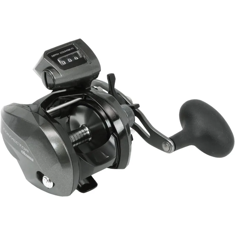 POPULAR Convector Low Profile Line Counter Graphite Frame Trolling Reel