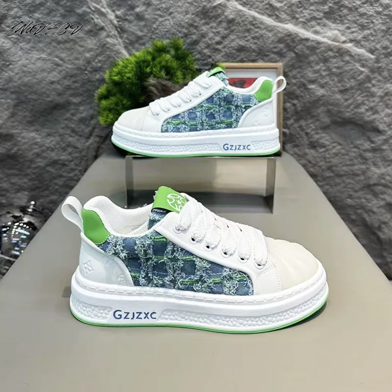 Sneakers Casual Mens Designer Easy Matching Board Shoes Fashion Leather Fabric Breathable Height Increased Platform Sports Shoes