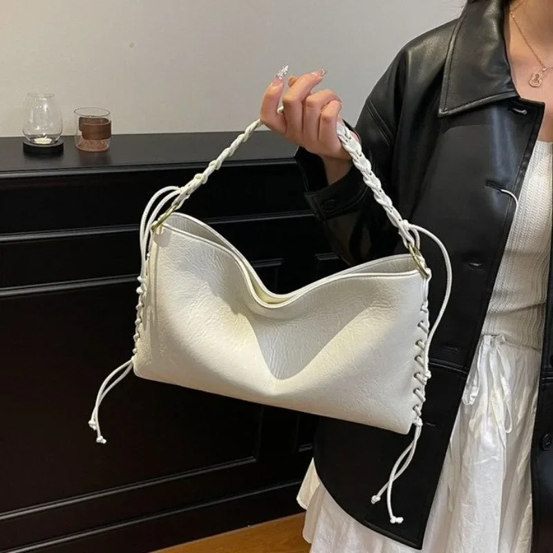Stylish Luxury Crossbody Bag For Women Designer Leather Tote Vintage Minimalist Unique Large Capacity Commuter Diaper Bag