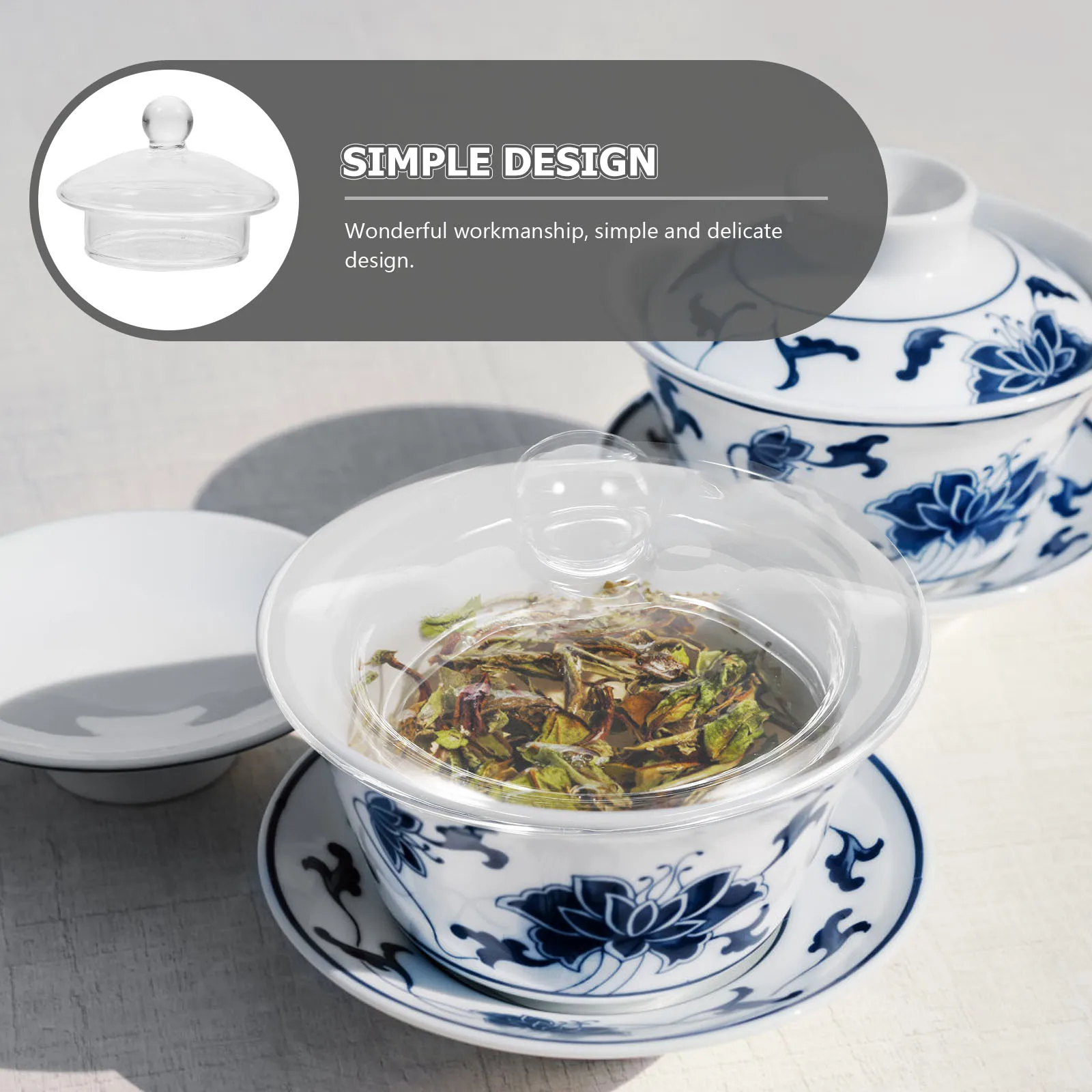 

3Pcs Replacement Lid for Tea Kettle Glass Clear Cover Suitable All Pots Smooth Edges Prevent Leakage Fine Workmanship