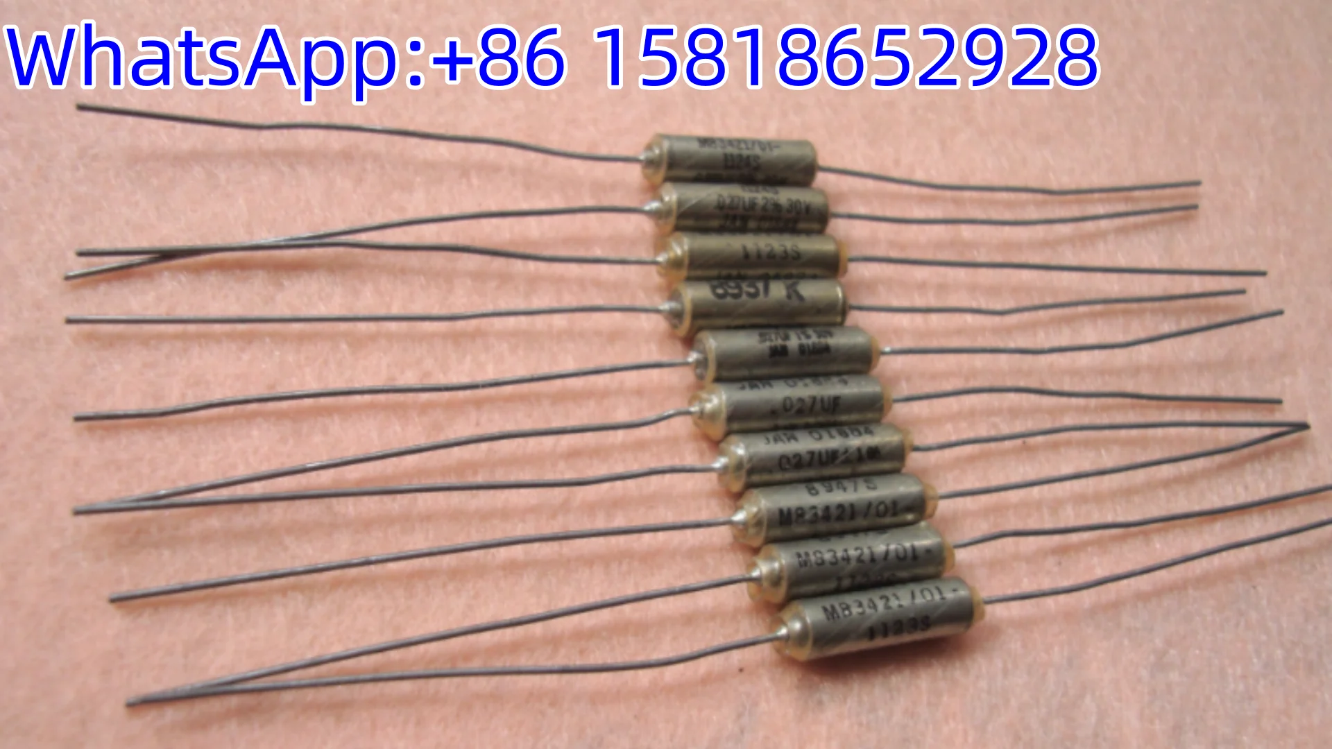 1pcs 30V 0.027UF replacing 0.022UF discontinued US M38421 Sprague JAN oil-filled capacitors