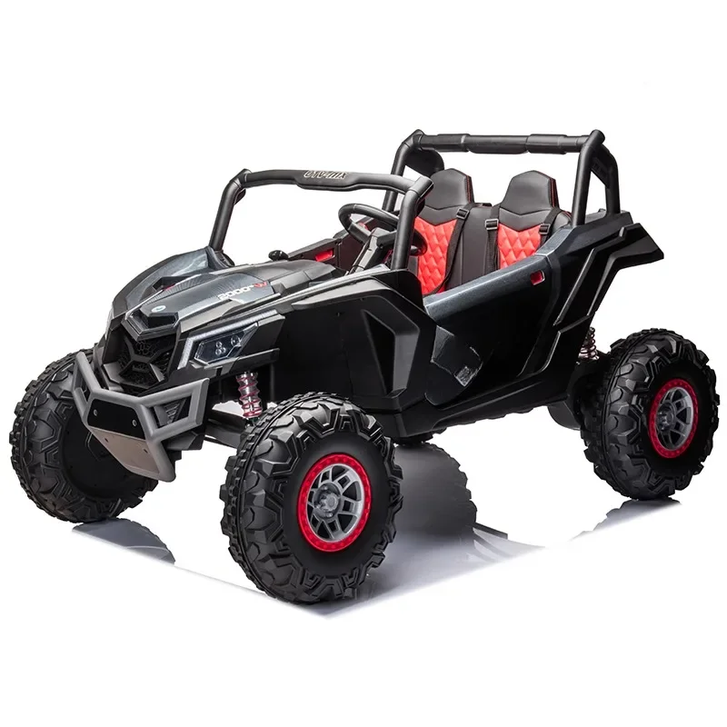 Two-seater children\'s electric vehicle four-wheel car 24V drive silent brushless off-road remote control seated toy