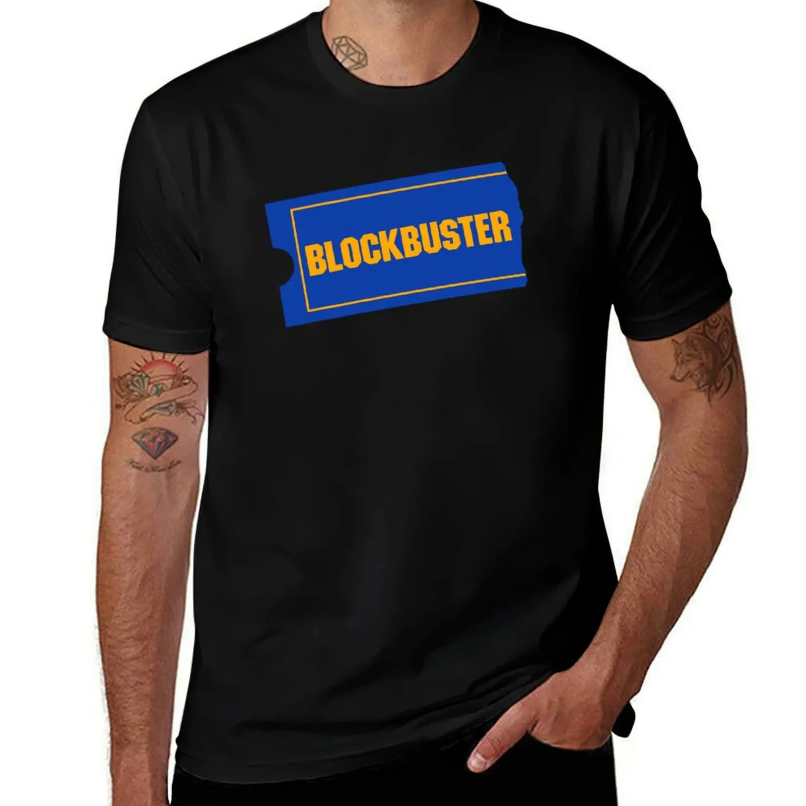 Blockbuster Retro Logo T-Shirt Summer Sports Quick Dry T-Shirt