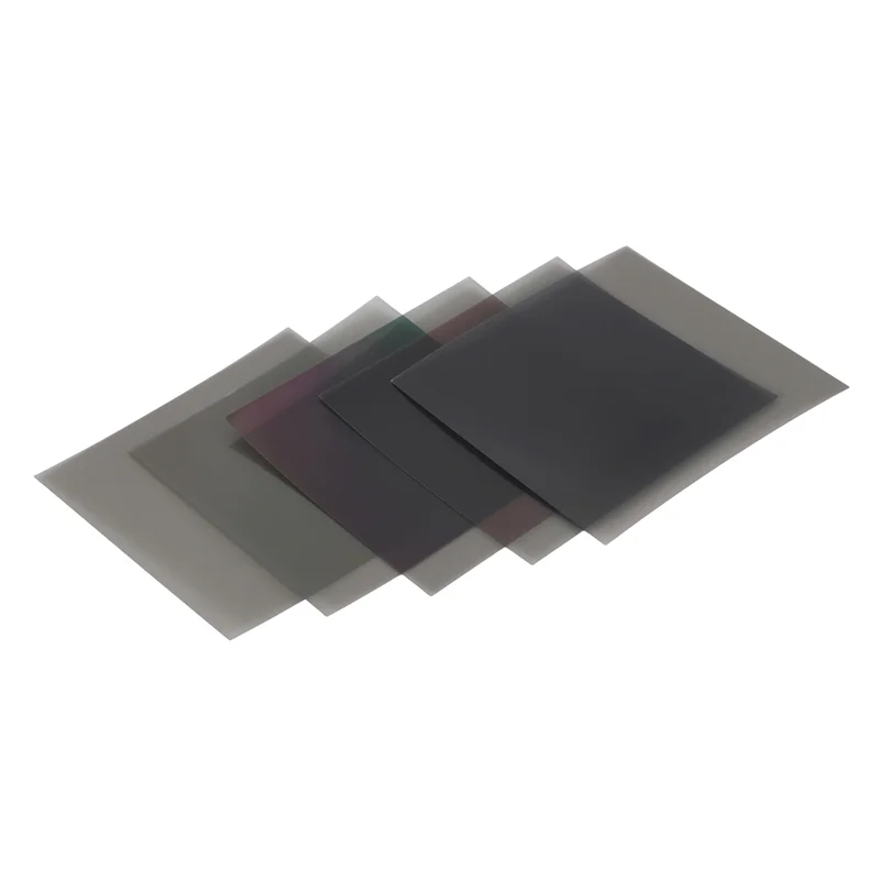 B50B-Linear Polarizer Film LCD/LED Polarized Filter For Polarization Photograph 10X10cm ,5PCS No Adhesive