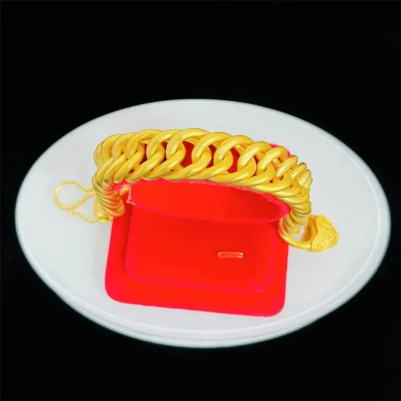 Pryna Jewelry   Luxury men's 24K real gold jewelry men's and women's boss hand-row bracelet au9999 gold cloud pattern hand-plate