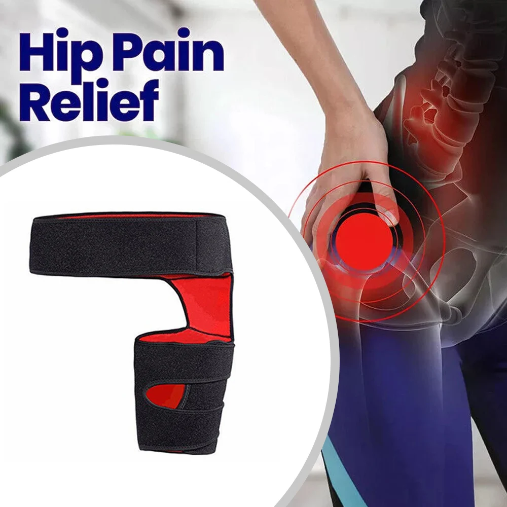 Hip Brace Thigh Compression Sleeve, Hamstring & Groin Compression Support Wrap for Hip Pain Relief, Sciatica,Muscle Strains
