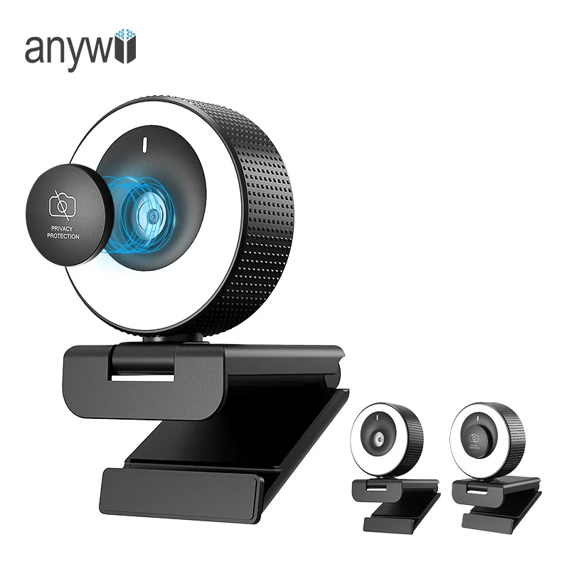Anywii Hd 1080p Usb Webcam Mini Computer Pc Web Camera With Microphone Rotatable for Live Broadcast Video Calling Conference