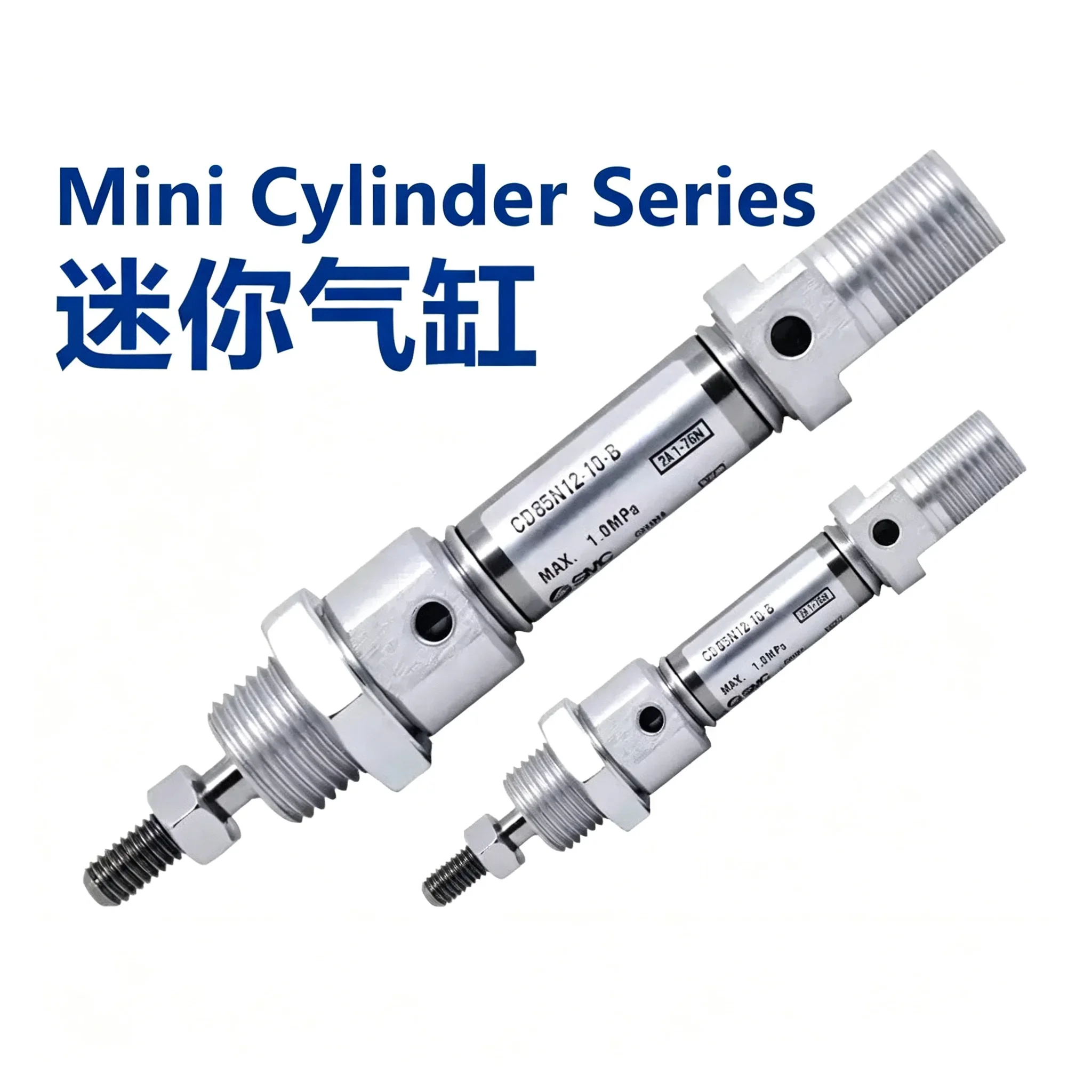HLH CD85N/C85N10 12 16 20 25 ISO Standards Pneumatic Air Standard Single Rod Mini Cylinder Double Acting Stroke 10-225mm