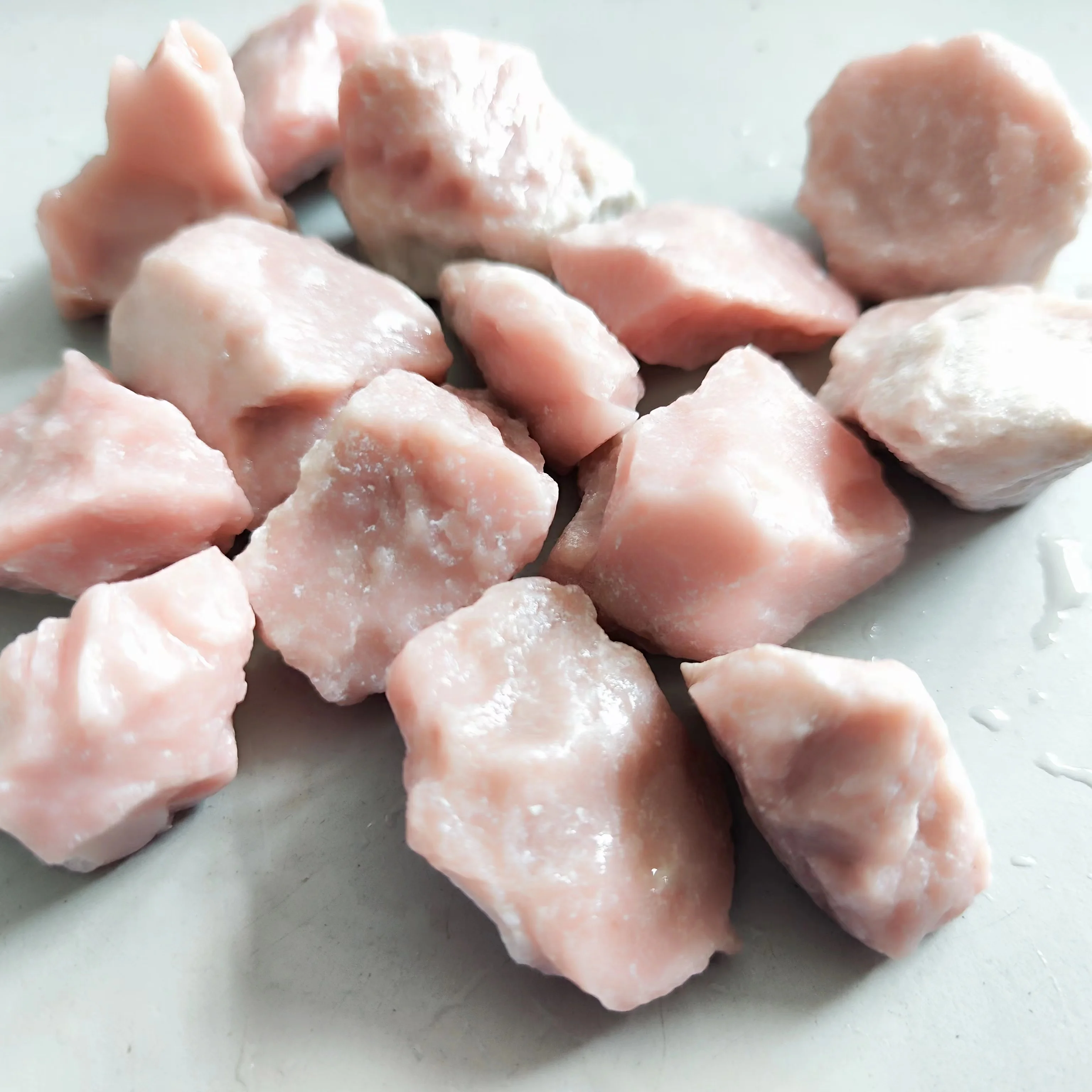 100g Natural Pink Opal Crystal Stone Diffuser Oils Stone Specimen Mineral Rock Reiki Healing Raw Stone Home Decoration Collect