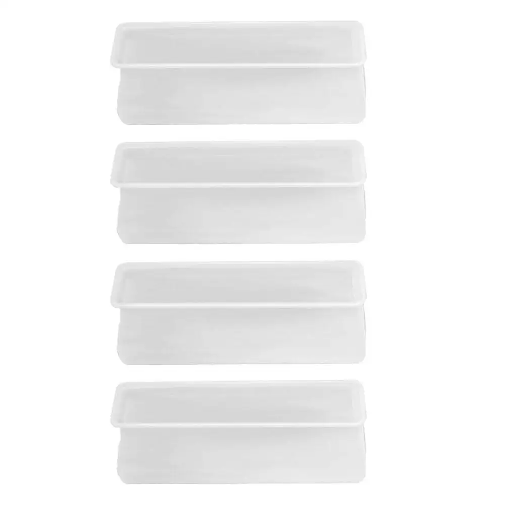 

4 Pcs White Silica Gel Furniture Pad Wear-resistant Floor Protector Bed Foot Mat Table Cushion Vibration Reduction Noise Control