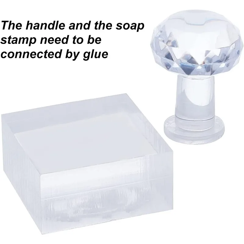Handmade Soap Stamp Acrylic Soap Stamp Tree of Life with Handle 5.5\