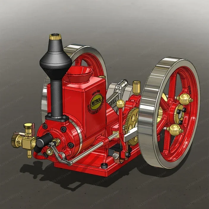 Old Four Stroke Engine Toad Machine Hit and Miss Engine Model Engine Model 7cc