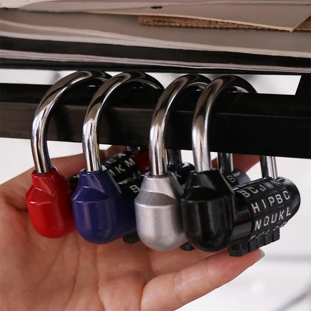 Security 5 Letter Combination Padlock Safely Code Changeable Code Password Lock Zinc Alloy Anti-theft Travel Password Lock view 2