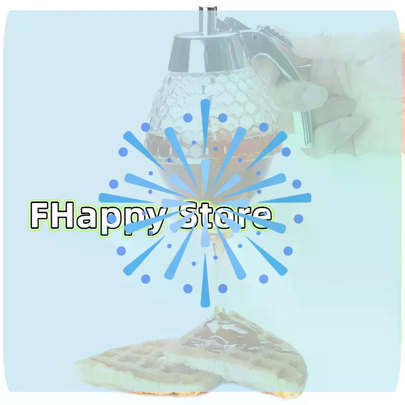 [MA]Honey Dispenser Pot Container Cup Juice Syrup Kettle Kitchen Bee Drip Rack Portable Storage Pot Transparent Container[MA]