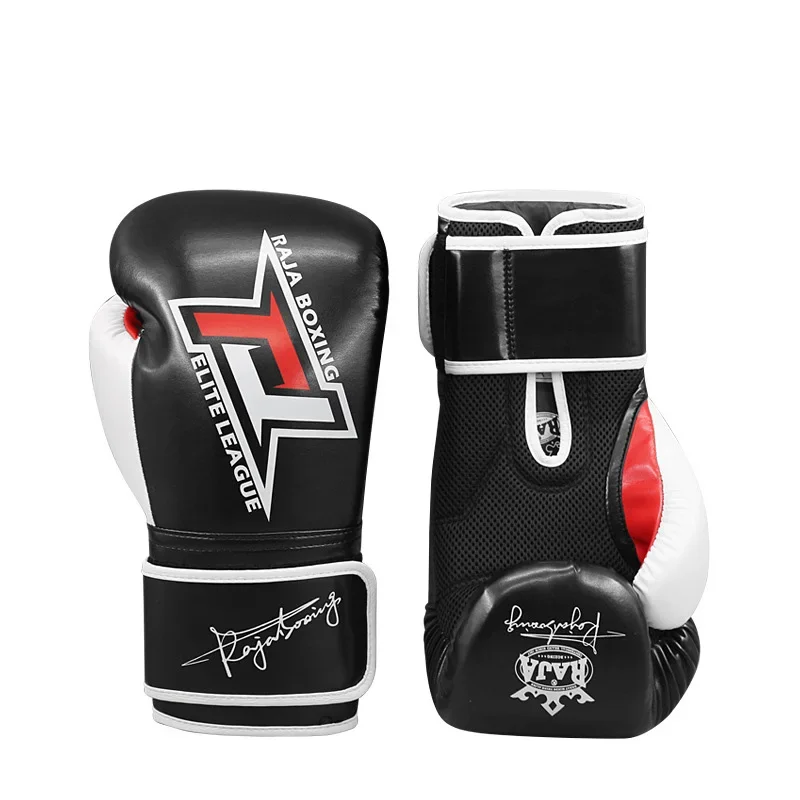 Raja Boxing Gloves Full Palm Breathable Profession MMA Muay Thai Sparring Punching Bag Mitts Training Equipment