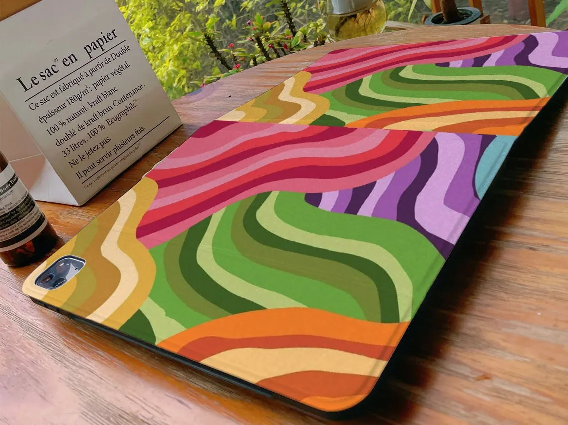 حافظة آيباد بخياطة ملونة لهاتف ابل اير 10.9 ايباد برو 2020 حافظة لجهاز ايباد 10.2 11 12.9 بوصة 2021 ميني 5 6