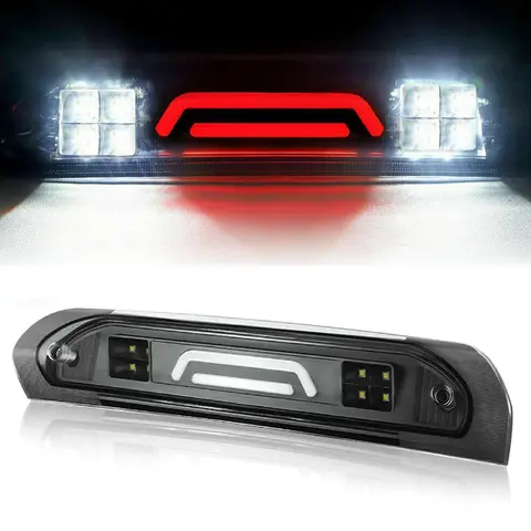후면 LED 훈제 3RD 세 번째 브레이크 스톱 테일 라이트 카고 램프 Dodge Ram 1500 2500 3500 2008 2007 2006 2005 2004 2003