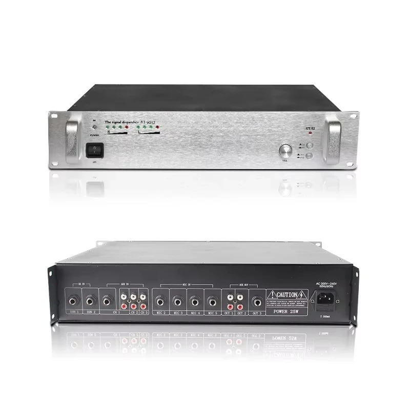 Professional Audio Amplifier System Fully Automatic Operation 2 In 16 Out Rack Mount Amplifier Splitter