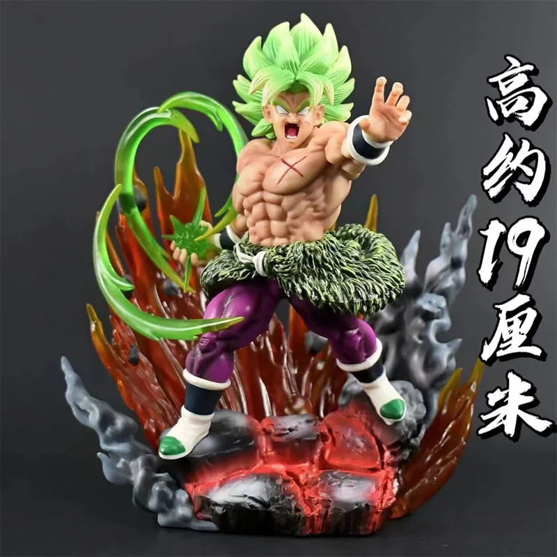 

19cm Dragon Ball Z Broly Figures Gk Action Figures Broli Anime Pvc Model Collection Ornamen Toys Desktop Decoration Gifts Toys