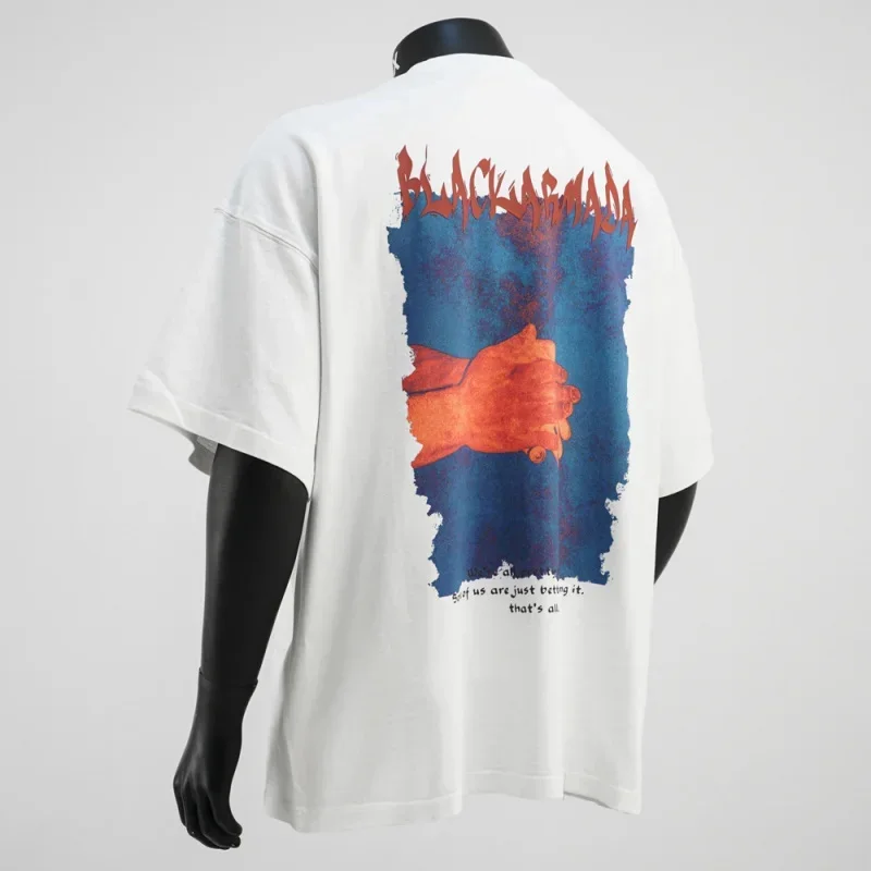 

Fashionable design, loose short sleeved T-shirt, men's and women's personalized print, 2026 summer top, couple's outfit