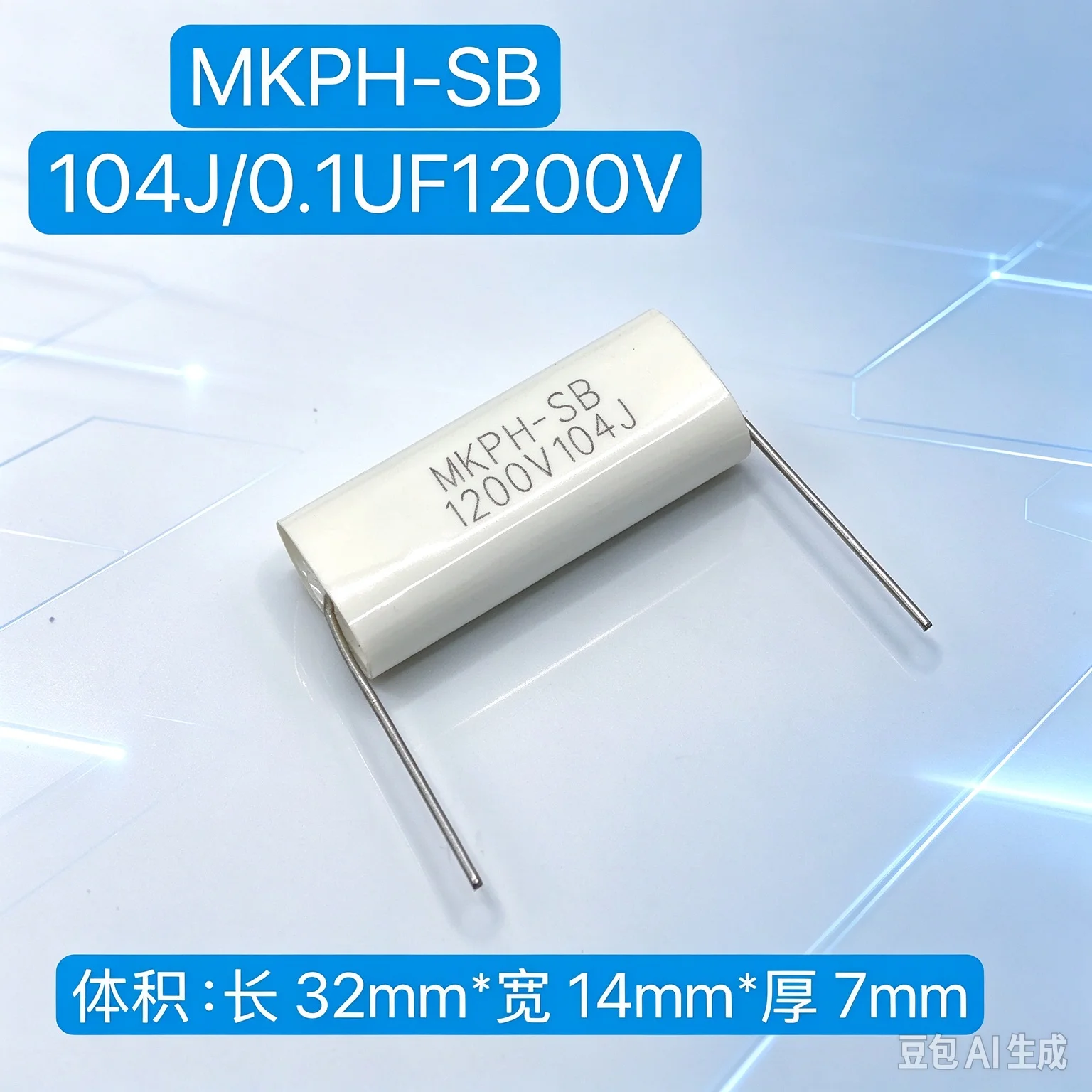 Custom for Chuangge MKPH-SB 0.1UF 0.15UF 0.22UF 0.47UF 1200V Snubber Capacitor   100pcs