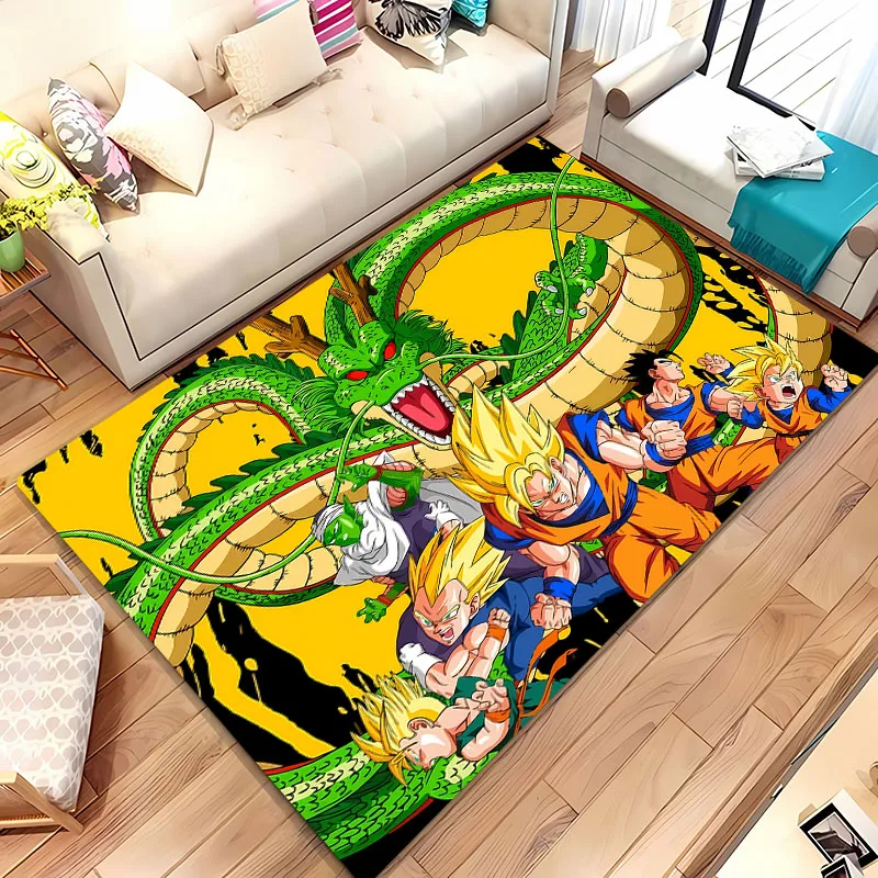 3D HD Printing Anime D-Drag0n-Ball Carpet for Living Room Cartoon Kid Bedroom Rug Sofa Doormat Floor Tapete Anti-slip Decor Mat