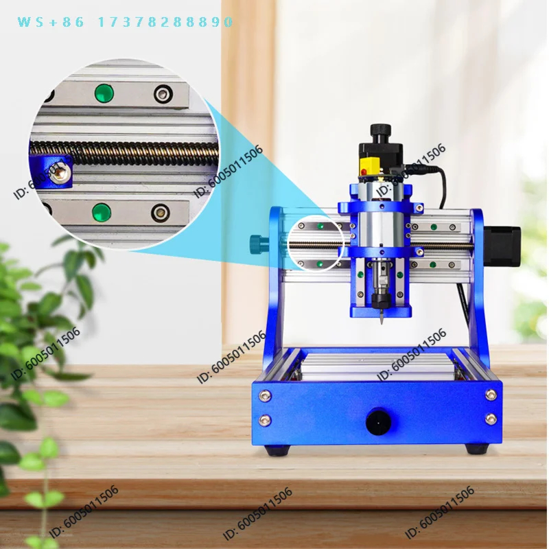 Metal CNC Mini 1310 pro Router Assembled Pack with Square Rail Full Metal Frame for Desktop Engraving PCB Milling Machine with L