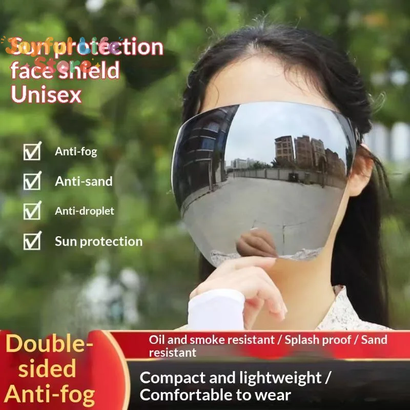 Hot Sunglasses Women Men Protective Faceshield Glasses Goggles Full Face Covered Spherical Lens Anti-Spray Safety Sunglasses Men