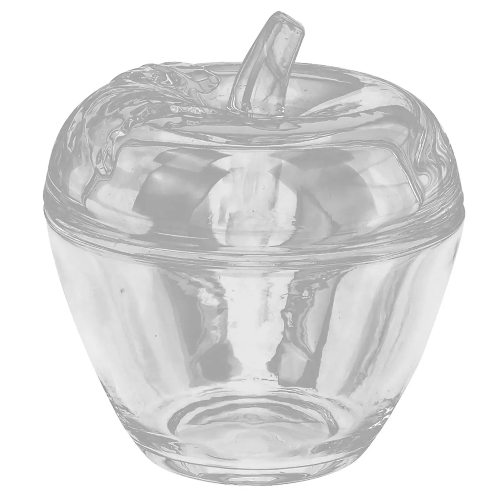 1Pcs Apple Design Glass Storage Jar High Clarity Sealed Food Container for Kitchen Pantry Restaurant Household Use Tea Coffee