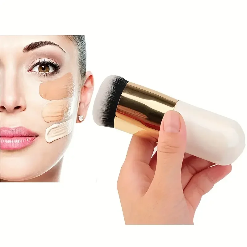 1pc foundation make-up brush, makeup brush, foundation make-up makeup brush suitable for neutral skin, odorless polyester bristl