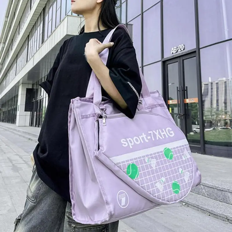 Bolsa de raqueta de tenis, bolsa de bádminton ligera, mochila de tenis de gran capacidad, mochila de bádminton impermeable, bolsa de mano de tenis