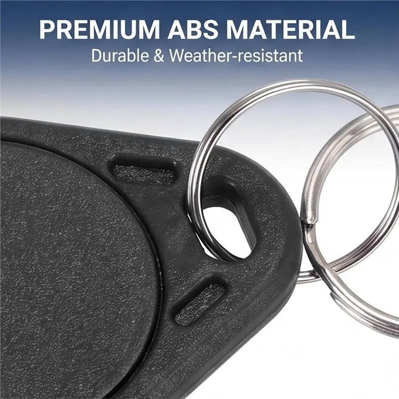 B50B-Rewritable ABS Keychain Tag, 100Pc Key Fob, Proximity Access Control, For Office, Hotel, Parking, Apartment